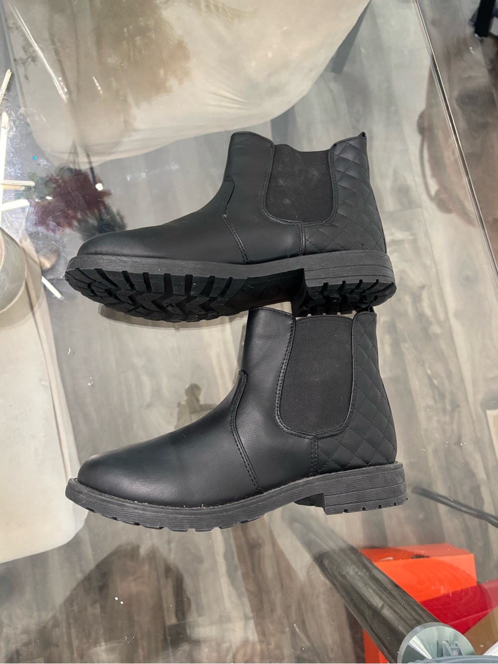Kensie Girl Black Kids Chelsea Boots US 4Y